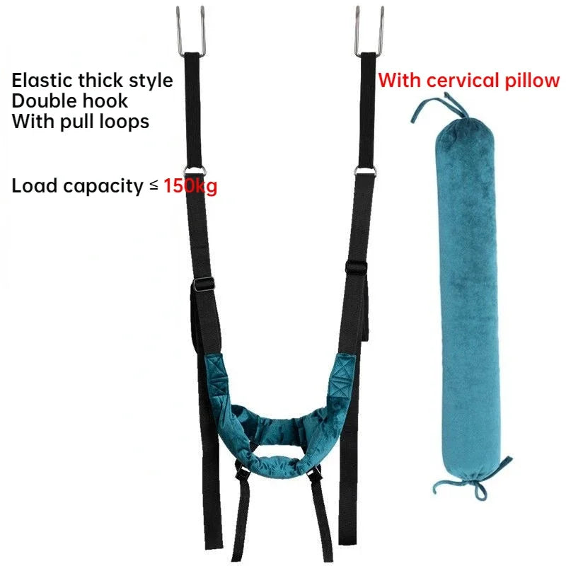 Adjustable Cervical Neck Traction Belt – Spine Stretcher Sling for Neck Pain Relief & Posture Alignment