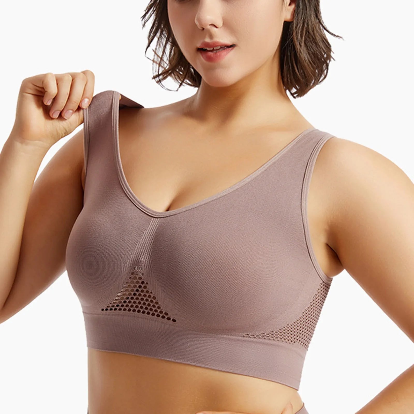 🔥 Shockproof Sports Bra – Beautiful Back Anti-Sag Fitness Top