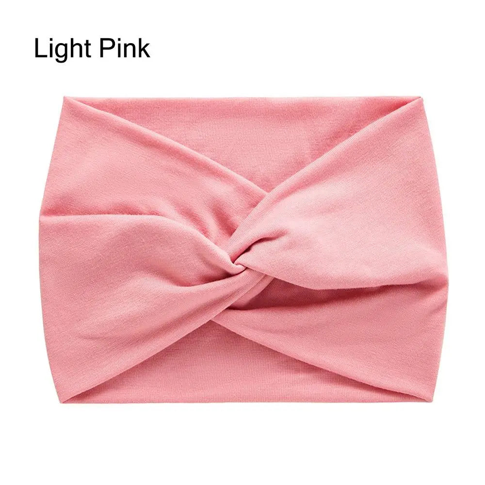 Colorful Wide Workout Headbands – Extra Large Boho Turban Wraps