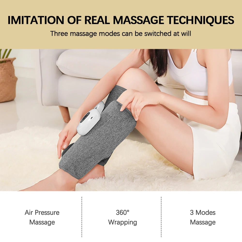 Wireless Leg Massager – Rechargeable Air Compression Calf & Foot Massage for Muscle Pain Relief