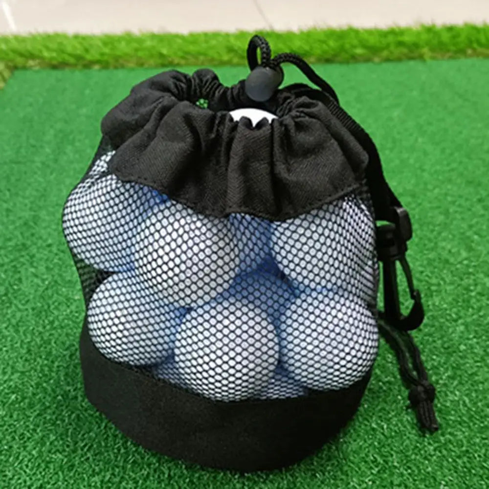 Tennis/Golf Ball Holder Pouch – Nylon Ball Carry Bag with Clip