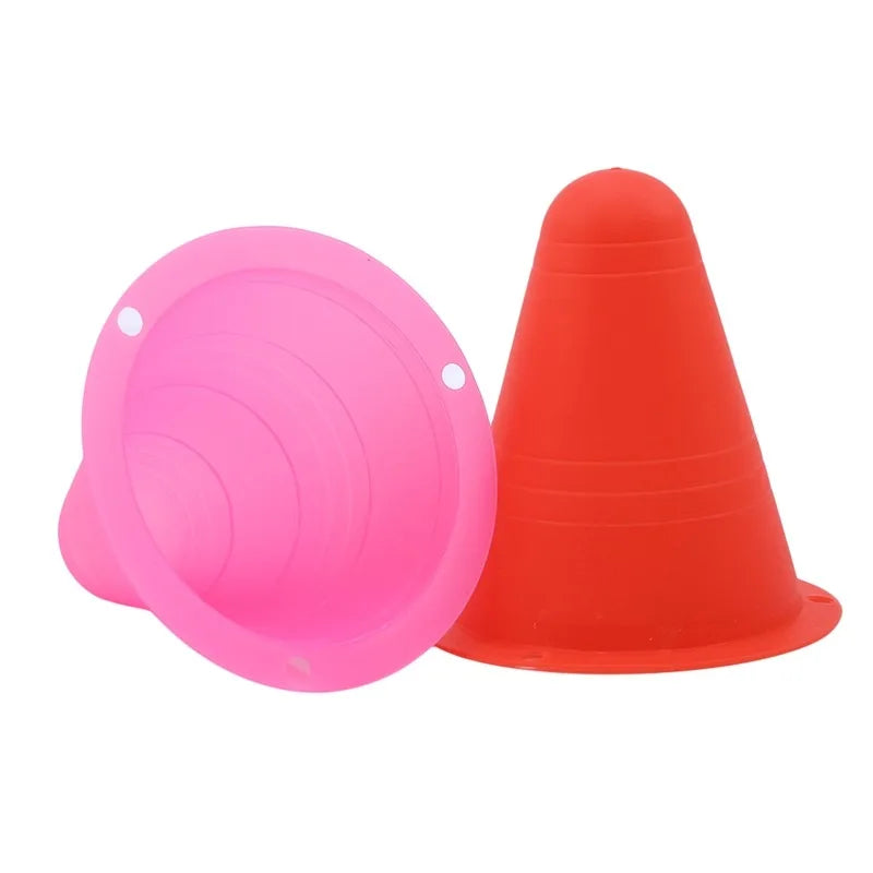 🚧 10PCS Skate Marker Cones – Soft Obstacle Cones for Rollerskates Football & Soccer
