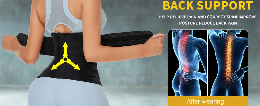Waist Trainer Sauna Belt – Tummy Control Workout Girdle for Men & Women