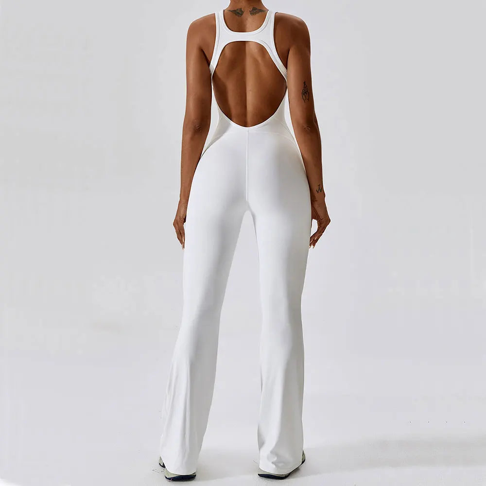 🧘 One-Piece Yoga Jumpsuit – Women’s Butt-Lifting Fitness Bodysuit
