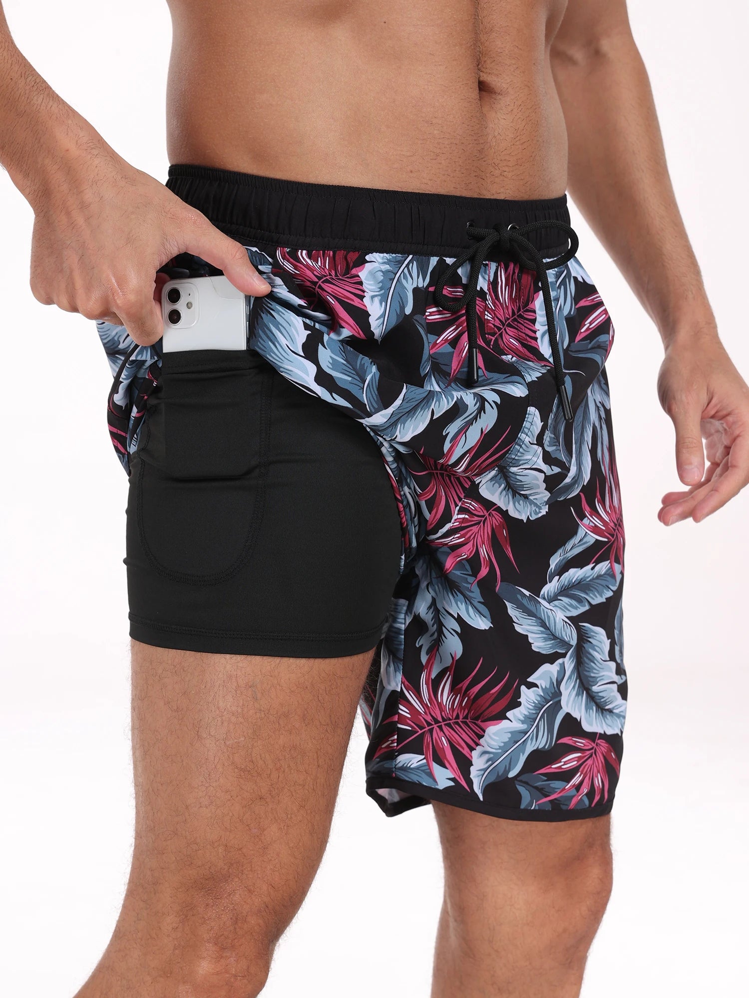 🌴 Men’s Printed Beach Shorts – Vacation Style