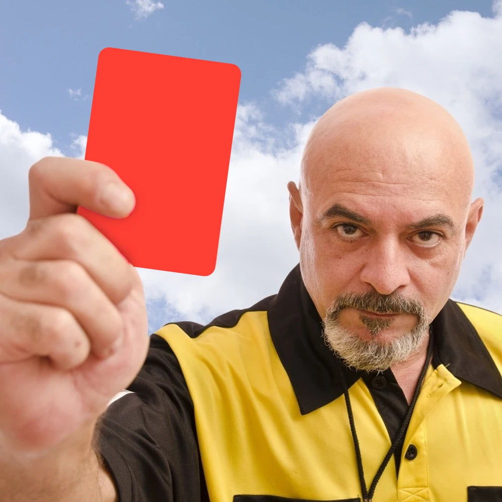 🟥🟨 2/10pcs PVC Referee Red Yellow Cards – Soccer Match Warning Tools