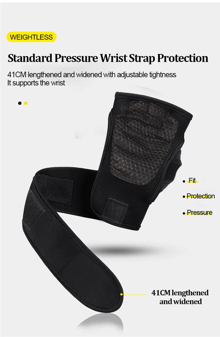 Gym Gloves for Men & Women – Anti-Slip Weightlifting Training Gloves w/ Wrist Support