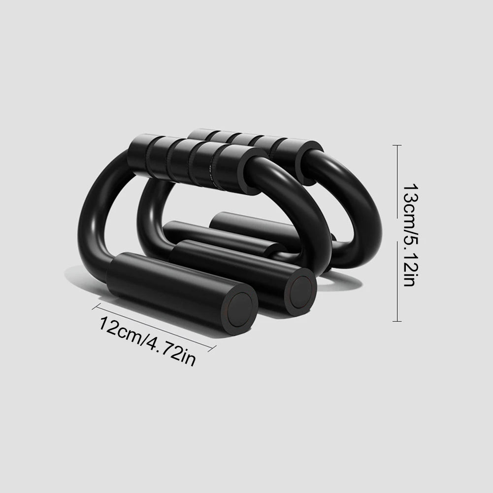 S-Shaped Push-Up Bars – Non-Slip Foam Grip Handles for Chest, Arm & Shoulder Strength Training