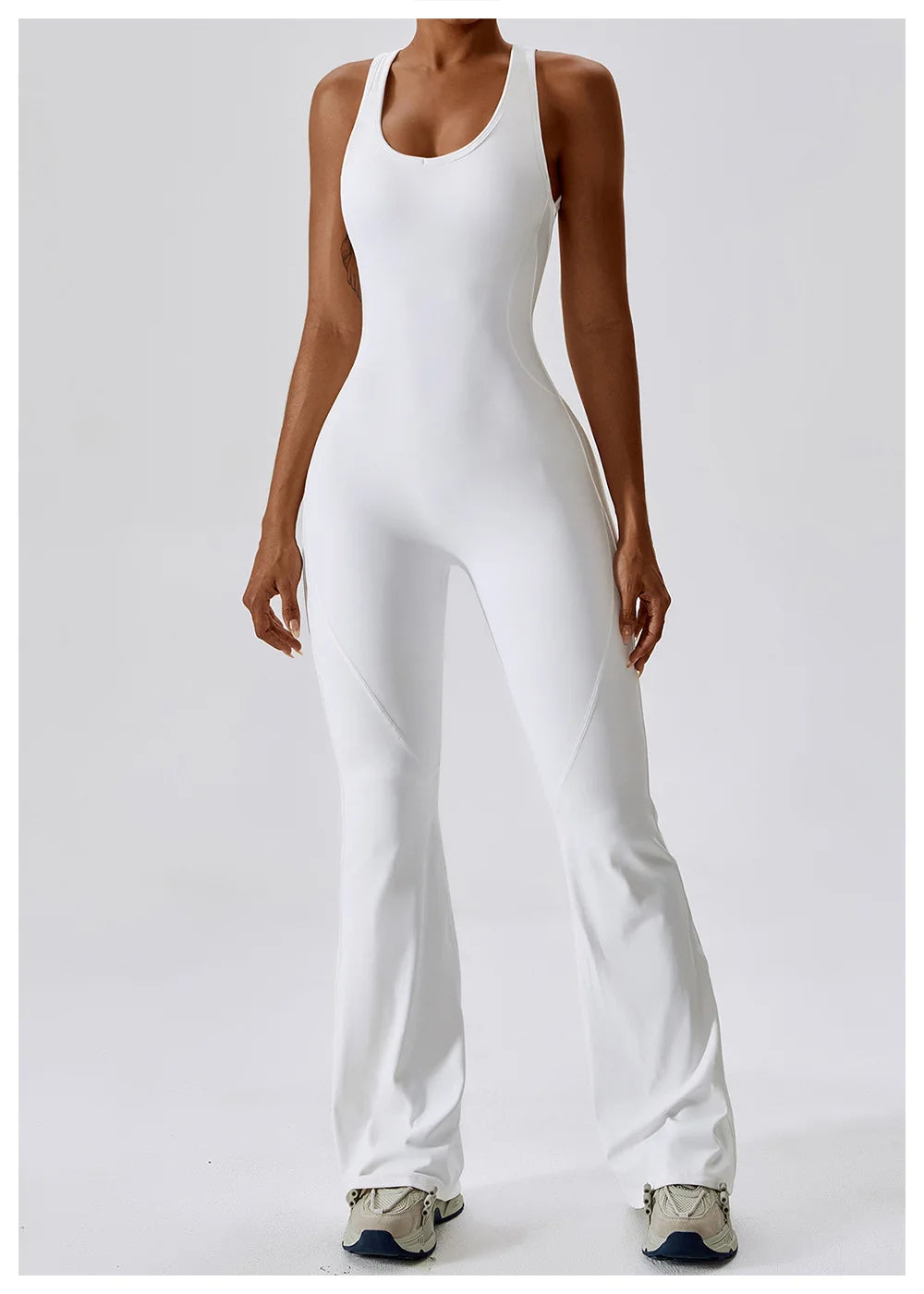 🧘 One-Piece Yoga Jumpsuit – Women’s Butt-Lifting Fitness Bodysuit
