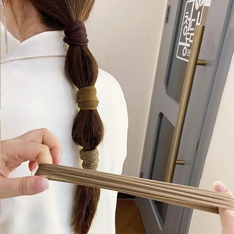 Thickened Hair Ropes For Ponytails | Wide Elastic Hair Bands